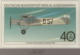 Thematik: Flugzeuge, Luftfahrt / Airoplanes, Aviation: 1979, Berlin, Nicht Angenommener Künstlerentw - Flugzeuge