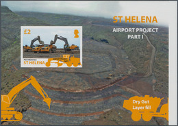 Thematik: Flugzeuge, Luftfahrt / Airoplanes, Aviation: 2014, ST. HELENA: Airport Construction Comple - Avions