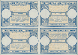 Thematik: I.A.S. / Intern. Reply Coupons: 1947/1958. Lot Of 2 Different Intl. Reply Coupons (London - Ohne Zuordnung