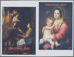 Thematik: Malerei, Maler / Painting, Painters: 2005, PALAU And MICRONESIA: Christmas - Paintings Fro - Other & Unclassified