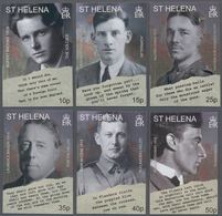 Thematik: Militär / Military: 2008, ST. HELENA: 90 Years Of Remembrance (End Of WWI) Complete IMPERF - Militaria