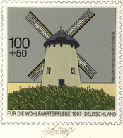 Thematik: Mühlen / Mills: 1997, Bund, Nicht Angenommener Künstlerentwurf (21,5x21,5) Von Prof. H.Sch - Moulins