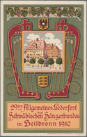 Thematik: Musik / Music: 1910, German Reich. Private Postcard 5p Germania "29tes Allgemeines Liederf - Musique