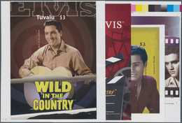 Thematik: Musik / Music: 2010, TUVALU: Elvis Presley In 'Wild In The Country' Complete Set Of Four I - Music