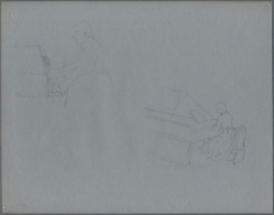 Thematik: Musik-Komponisten / Music-composers: 1972, Dahomey. Original Preliminary Sketch By French - Music