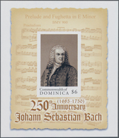 Thematik: Musik-Komponisten / Music-composers: 2000, Dominica. Imperforate Souvenir Sheet Of 1 For T - Musik