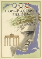 Thematik: Olympische Spiele / Olympic Games: 1936, BERLIN, Schmuckblatt-Telegramm C 187 LX 13 "XI.OL - Sonstige & Ohne Zuordnung