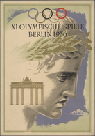 Thematik: Olympische Spiele / Olympic Games: 1936, German Reich. Ornamental Telegram "XI. Olympische - Autres & Non Classés