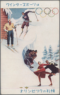 Thematik: Olympische Spiele / Olympic Games: 1940, Sapporo Olympic Winter Games, Three Illustrated J - Altri & Non Classificati