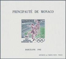 Thematik: Olympische Spiele / Olympic Games: 1992, MONACO: Summer And Winter Olympics Barcelona And - Andere & Zonder Classificatie