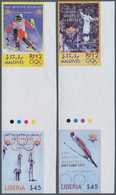 Thematik: Olympische Spiele / Olympic Games: 2002, MALDIVES And LIBERIA: Winter Olympics Salt Lake C - Andere & Zonder Classificatie