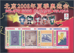 Thematik: Olympische Spiele / Olympic Games: 2008, GRENADA: Summer Olympics Beijing Complete Set Of - Andere & Zonder Classificatie
