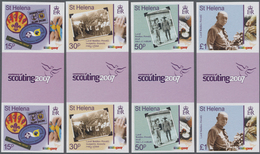 Thematik: Pfadfinder / Boy Scouts: 2007, ST. HELENA: Centenary Of Scouting Complete Set Of Four In V - Other & Unclassified