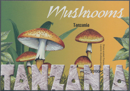 Thematik: Pilze / Mushrooms: 2004, Tanzania. Imperforate Souvenir Sheet (1 Value) From The Issue "Mu - Pilze