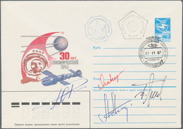 Thematik: Raumfahrt / Astronautics: 1987, Progress 33, Postal Stationery Envelope, CTO On The PROGRE - Altri & Non Classificati