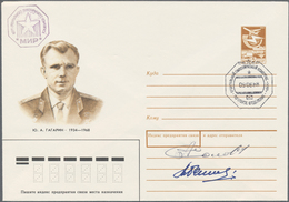 Thematik: Raumfahrt / Astronautics: 1988. Sojus TM-9, 5 K Postal Stationery Envelope "Juri Gagarin", - Autres & Non Classés