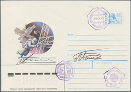 Thematik: Raumfahrt / Astronautics: 1993, 24.5., Progress M-18. 1.50 Rub. Postal Stationary, Autogra - Andere & Zonder Classificatie