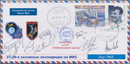 Thematik: Raumfahrt / Astronautics: 2011. Soyuz TMA-21. On Board Cover With Autographs Of 10 Cosmona - Sonstige & Ohne Zuordnung