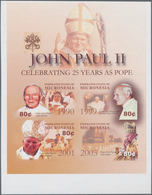 Thematik: Religion / Religion: 2004, MICRONESIA: 25 Years Pope John Paul II. Complete Set Of Four In - Sonstige & Ohne Zuordnung