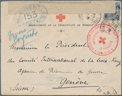 Thematik: Rotes Kreuz / Red Cross: 1916, Monaco. Foreign Censorship Cover From The President Of The - Croix-Rouge
