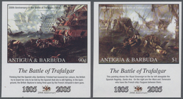 Thematik: Schiffe / Ships: 2005, ANTIGUA & BARBUDA: 200th Anniversary Of The 'Battle Of Trafalgar' C - Barche
