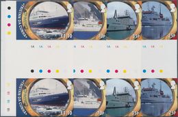 Thematik: Schiffe / Ships: 2011, TRISTAN DA CUNHA: Ships Complete Set Of Four In Vertical IMPERFORAT - Barche