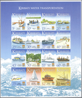 Thematik: Schiffe / Ships: 2013, KIRIBATI: Definitive Issue 'Ships' Complete Set Of 16 In An IMPERFO - Schiffe