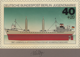 Thematik: Schiffe-Handelsschiffe / Ships-merchant Ships: 1977, Berlin, Nicht Angenommener Künstleren - Bateaux
