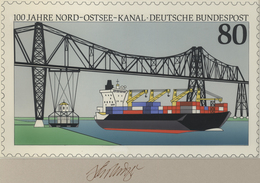 Thematik: Schiffe-Handelsschiffe / Ships-merchant Ships: 1992, Bund, Nicht Angenommener Künstlerentw - Ships