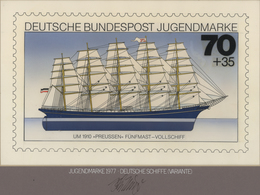 Thematik: Schiffe-Segelschiffe / Ships-sailing Ships: 1977,Bund, Fast Identischer Künstlerentwurf (2 - Bateaux