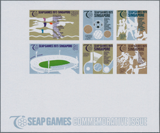 Thematik: Sport / Sport: 1973, Singapore. Imperforated Souvenir Sheet "SEAP Games" Depicting Various - Autres & Non Classés