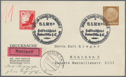 Thematik: Sport-Fußball / Sport-soccer, Football: 1938, Dt. Reich. Minuten-SST "Berlin-Charlottenbur - Autres & Non Classés