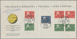 Thematik: Sport-Fußball / Sport-soccer, Football: 1958, Sweden. Preprinted Cover "Världsmästerskapet - Sonstige & Ohne Zuordnung