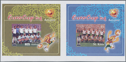 Thematik: Sport-Fußball / Sport-soccer, Football: 2004, MALDIVES And ST. KITTS: European Football Ch - Sonstige & Ohne Zuordnung