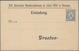 Thematik: Sport-Schießen / Sport-shooting: 1900, German Reich, Hansa Dresden. Folding Card 2pf Beehi - Waffenschiessen