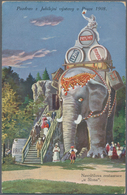 Thematik: Tiere-Elefanten / Animals Elephants: 1908, Austria/CSR. Austrian Private Entire Postal Car - Elephants