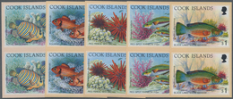 Thematik: Tiere-Fische / Animals-fishes: 1994, COOK ISLANDS: Life On The Coral Reef Complete Set Of - Pesci