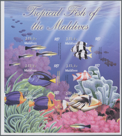 Thematik: Tiere-Fische / Animals-fishes: 2003, MALDIVES: Coral Fishes Two Sheetlets With 9 X 4r. And - Fische