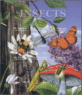 Thematik: Tiere-Insekten / Animals-insects: 2001, St. Vincent. Imperforate Miniature Sheet Of 6 For - Other & Unclassified