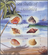 Thematik: Tiere-Meerestiere / Animals-sea Animals: 2004, Dominica. Imperforate Miniature Sheet Of 6 - Vie Marine