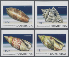 Thematik: Tiere-Meerestiere / Animals-sea Animals: 2009, DOMINICA: Sea Snails Complete IMPERFORATE S - Vie Marine