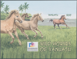 Thematik: Tiere-Pferde / Animals-horses: 2002, Vanuatu. Imperforate Souvenir Sheet Of 1 For The "Hor - Pferde