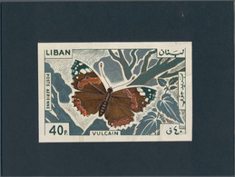 Thematik: Tiere-Schmetterlinge / Animals-butterflies: 1965, Libanon, Issue Butterflys, Artist Drawin - Schmetterlinge