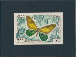 Thematik: Tiere-Schmetterlinge / Animals-butterflies: 1965, Libanon, Issue Butterflys, Artist Drawin - Schmetterlinge