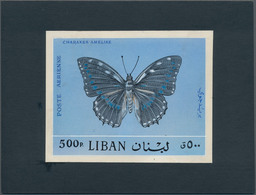 Thematik: Tiere-Schmetterlinge / Animals-butterflies: 1965, Libanon, Issue Butterflys, Artist Drawin - Schmetterlinge