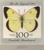 Thematik: Tiere-Schmetterlinge / Animals-butterflies: 1991, Bund, Fast Identischer Künstlerentwurf ( - Papillons