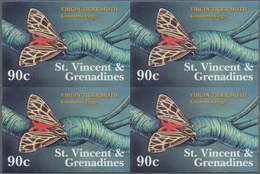 Thematik: Tiere-Schmetterlinge / Animals-butterflies: 2001, St. Vincent. Imperforate Block Of 4 For - Schmetterlinge