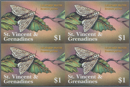 Thematik: Tiere-Schmetterlinge / Animals-butterflies: 2001, St. Vincent. Imperforate Block Of 4 For - Schmetterlinge