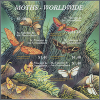 Thematik: Tiere-Schmetterlinge / Animals-butterflies: 2001, St. Vincent. Imperforate Miniature Sheet - Vlinders