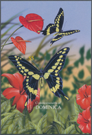 Thematik: Tiere-Schmetterlinge / Animals-butterflies: 2004, Dominica. Imperforate Souvenir Sheet (1 - Vlinders